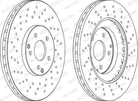 Ferodo DDF1582DC-1-D - Bremžu diski www.autospares.lv