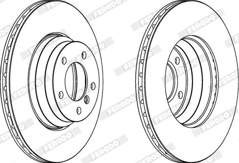 Ferodo DDF1535X - Bremžu diski www.autospares.lv