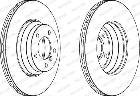 Ferodo DDF1535 - Тормозной диск www.autospares.lv