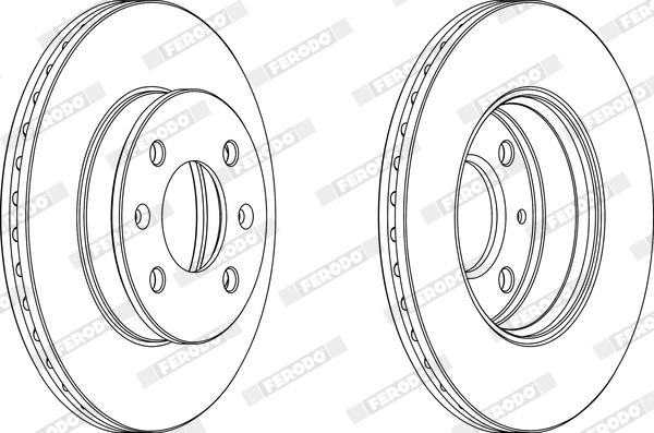 Ferodo DDF1529X - Bremžu diski www.autospares.lv