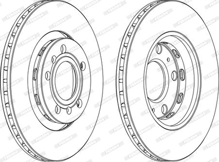 Ferodo DDF1526C-D - Brake Disc www.autospares.lv