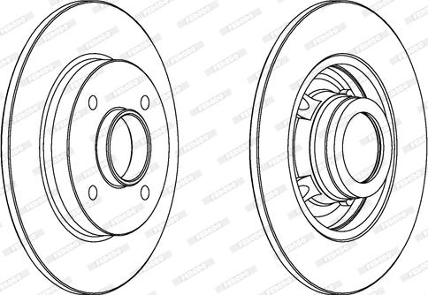 Ferodo DDF1523C-1 - Bremžu diski www.autospares.lv