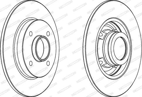 Ferodo DDF1523 - Brake Disc www.autospares.lv