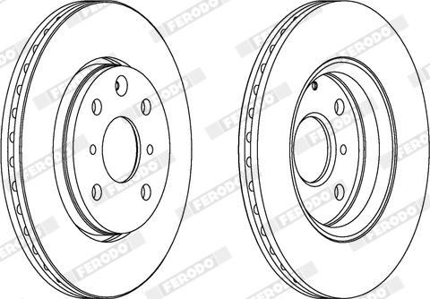 Ferodo DDF1527X - Bremžu diski www.autospares.lv