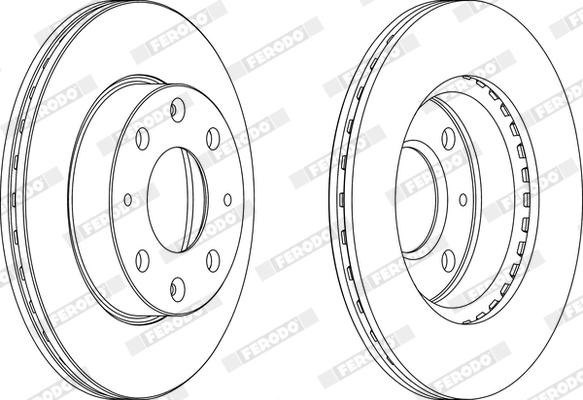 Ferodo DDF152X - Bremžu diski www.autospares.lv