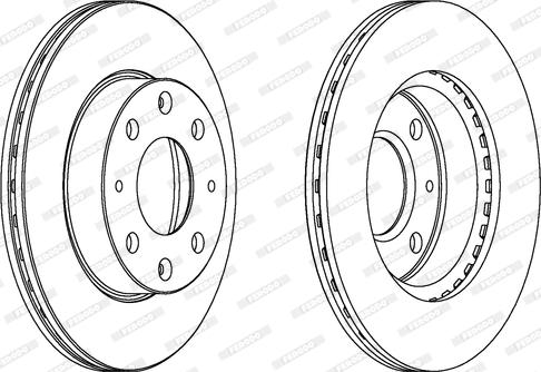 Ferodo DDF152 - Bremžu diski www.autospares.lv