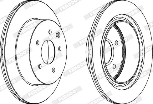 Ferodo DDF1579X - Bremžu diski www.autospares.lv