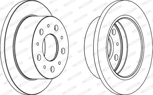 Ferodo DDF1574C - Тормозной диск www.autospares.lv