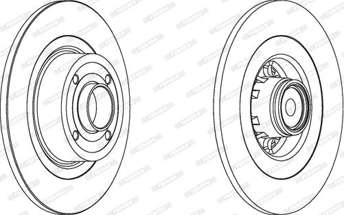 Ferodo DDF1570 - Bremžu diski autospares.lv