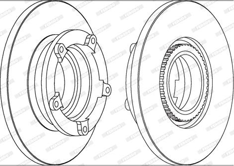 Ferodo DDF1573-1 - Brake Disc www.autospares.lv