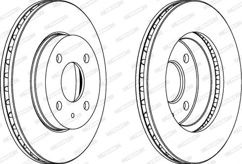 Ferodo DDF157 - Bremžu diski www.autospares.lv