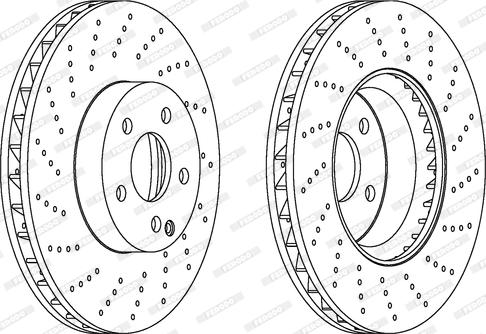 Ferodo DDF1694C - Bremžu diski www.autospares.lv