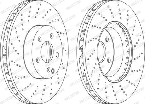 Ferodo DDF1694DC-1-D - Bremžu diski www.autospares.lv