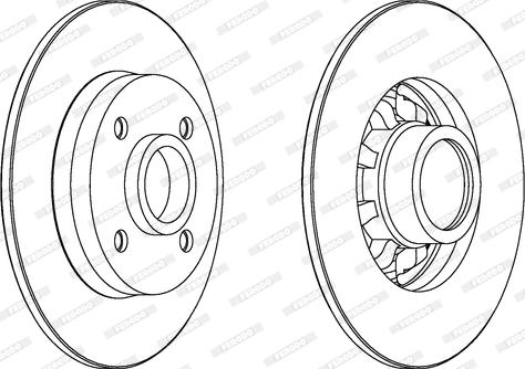 Ferodo DDF1696 - Brake Disc www.autospares.lv