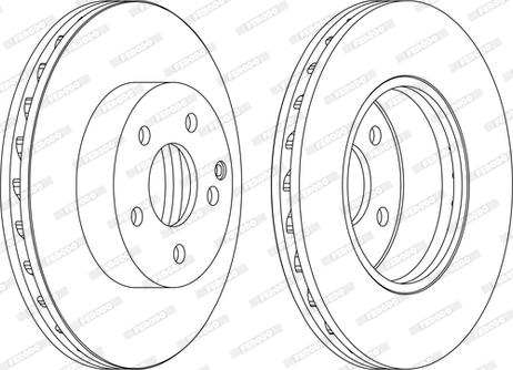 Ferodo DDF1690C-1-D - Bremžu diski www.autospares.lv