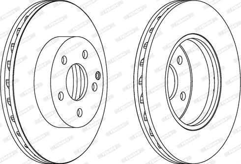 Ferodo DDF1690 - Bremžu diski www.autospares.lv