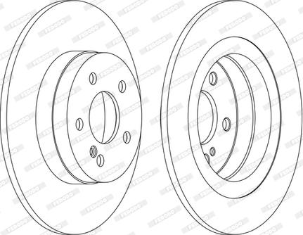 Ferodo DDF1691C-1-D - Bremžu diski www.autospares.lv