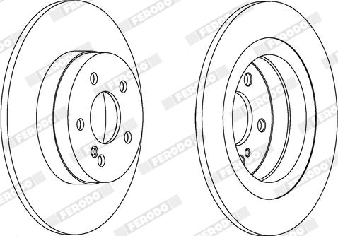 Ferodo DDF1691X - Bremžu diski www.autospares.lv