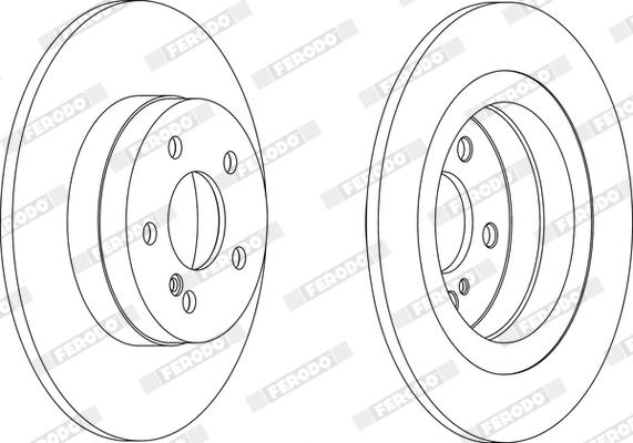 Ferodo DDF1691X - Bremžu diski www.autospares.lv