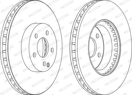 Ferodo DDF1692C-1-D - Bremžu diski www.autospares.lv