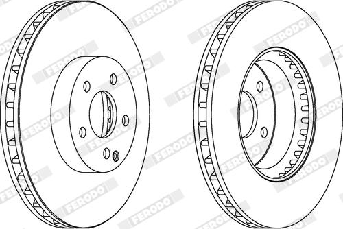 Ferodo DDF1692X - Bremžu diski www.autospares.lv