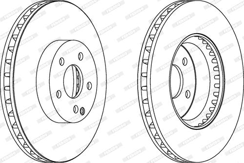 Ferodo DDF1692 - Bremžu diski www.autospares.lv