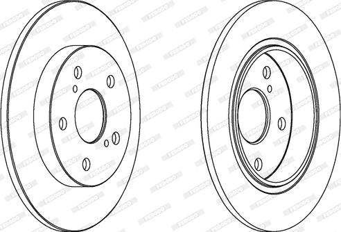 Ferodo DDF1645C - Bremžu diski www.autospares.lv