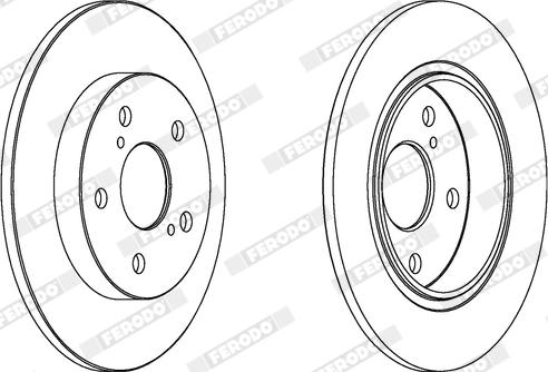 Ferodo DDF1645X - Bremžu diski www.autospares.lv