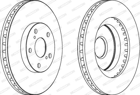 Ferodo DDF1646C - Bremžu diski autospares.lv