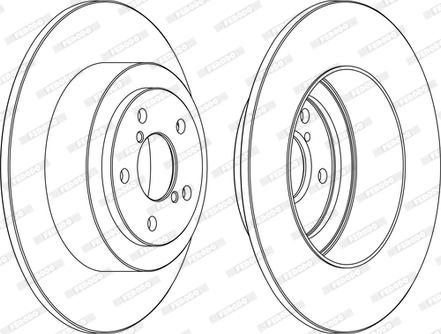 Ferodo DDF1647C - Bremžu diski www.autospares.lv