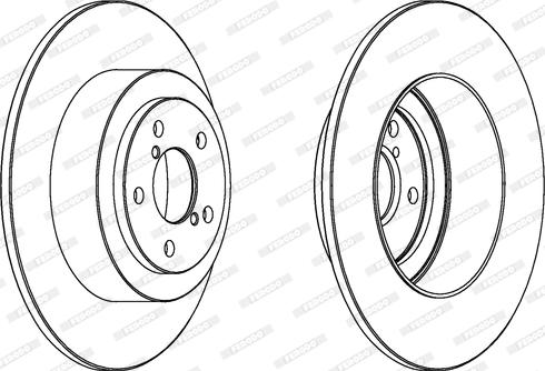 Ferodo DDF1647 - Bremžu diski www.autospares.lv