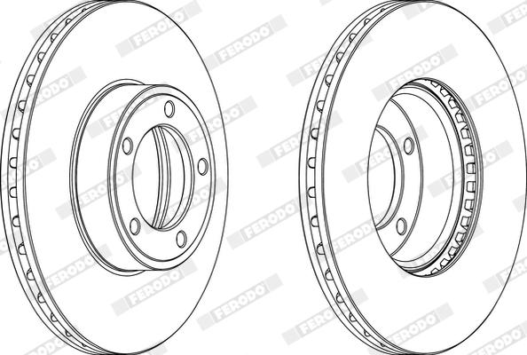 Ferodo DDF164X - Bremžu diski www.autospares.lv