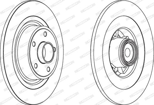 Ferodo DDF1654 - Brake Disc www.autospares.lv