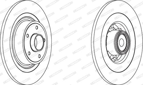 Ferodo DDF1655 - Brake Disc www.autospares.lv