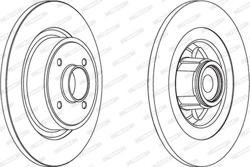 Ferodo DDF1656 - Bremžu diski www.autospares.lv