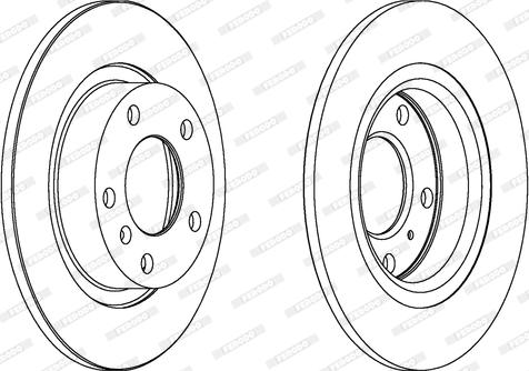 Ferodo DDF1651C - Bremžu diski www.autospares.lv