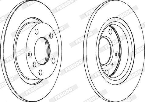 Ferodo DDF1651X - Bremžu diski www.autospares.lv