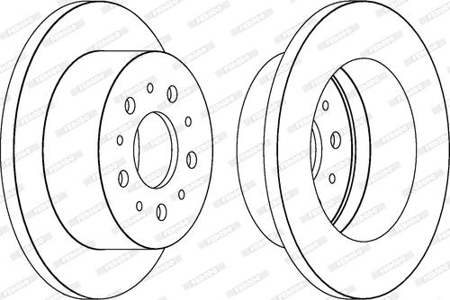 Ferodo DDF1653 - Brake Disc www.autospares.lv