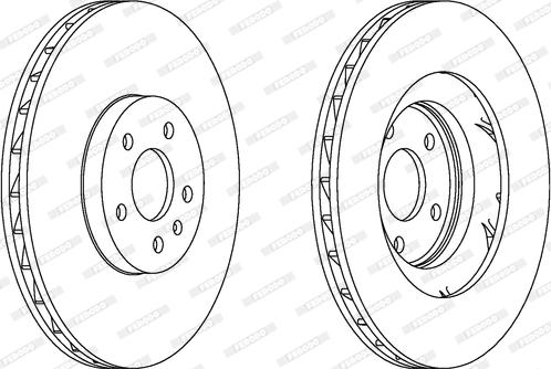 Ferodo DDF1665C-1 - Тормозной диск www.autospares.lv