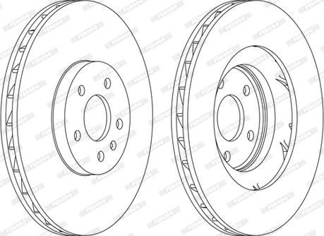 Ferodo DDF1665C-D - Тормозной диск www.autospares.lv