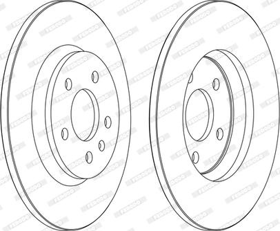 Ferodo DDF1666C-D - Тормозной диск www.autospares.lv