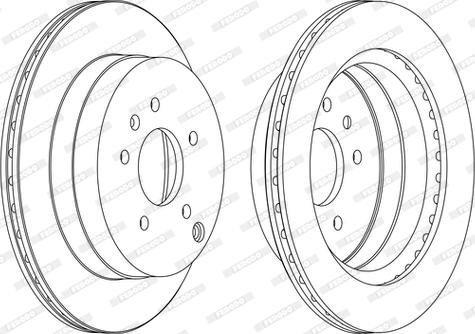 Ferodo DDF1660C-D - Bremžu diski www.autospares.lv