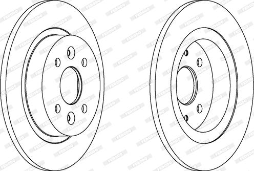 Ferodo DDF1600 - Bremžu diski www.autospares.lv