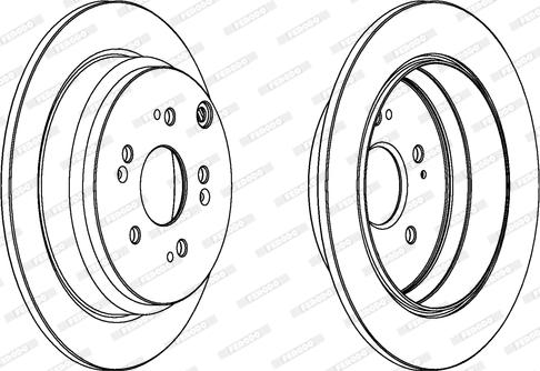 Ferodo DDF1608C - Bremžu diski www.autospares.lv