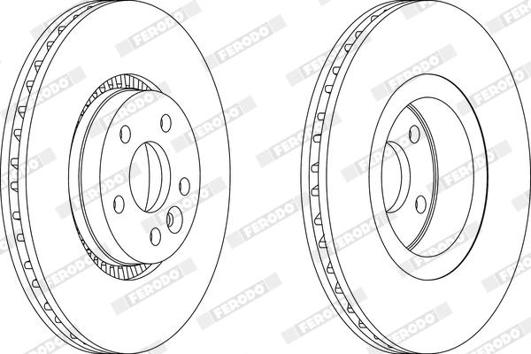 Ferodo DDF1607X - Bremžu diski www.autospares.lv