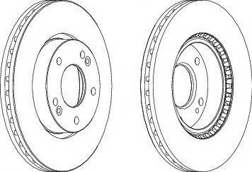 Ferodo DDF1619-1 - Bremžu diski www.autospares.lv