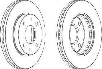 Ferodo DDF1614-1 - Bremžu diski www.autospares.lv