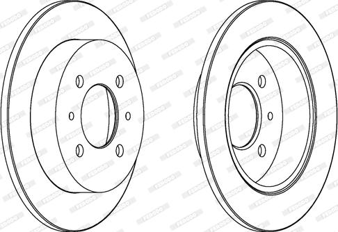 Ferodo DDF1613 - Bremžu diski www.autospares.lv