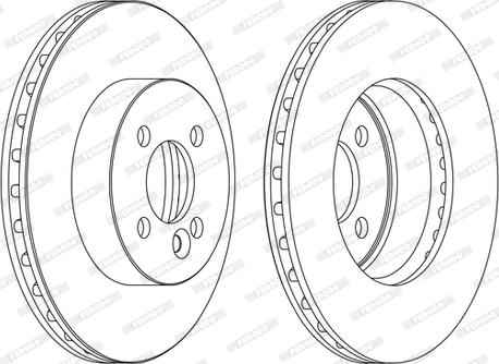 Ferodo DDF1617C-1-D - Bremžu diski www.autospares.lv