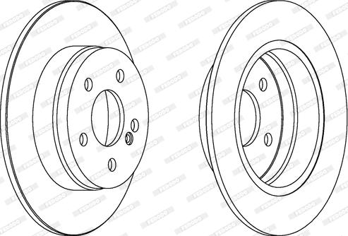 Ferodo DDF1689C - Bremžu diski www.autospares.lv